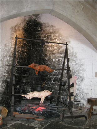 pigs on a spit